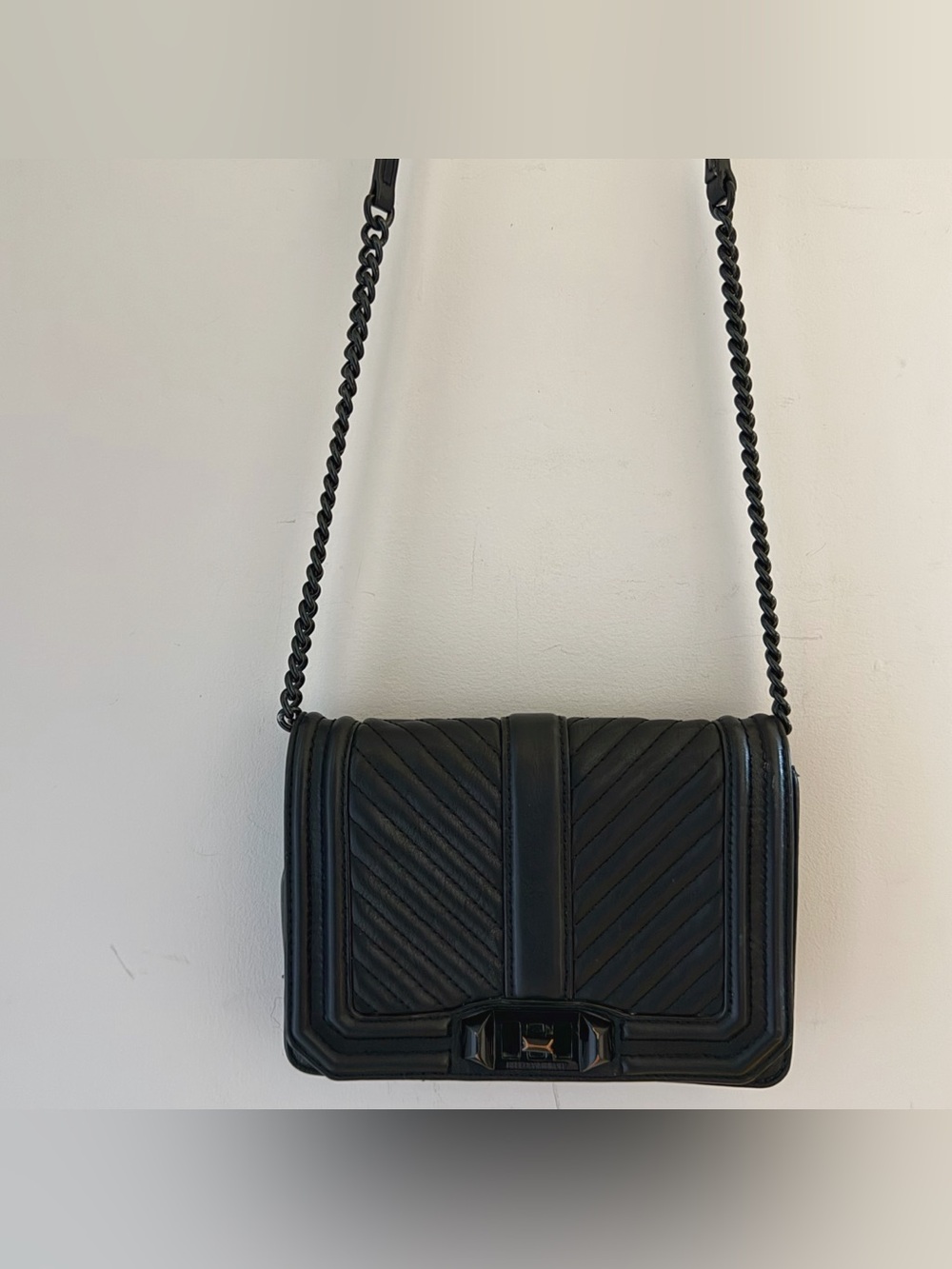 Rebecca Minkoff Chevron Quilted Love Crossbody Bag